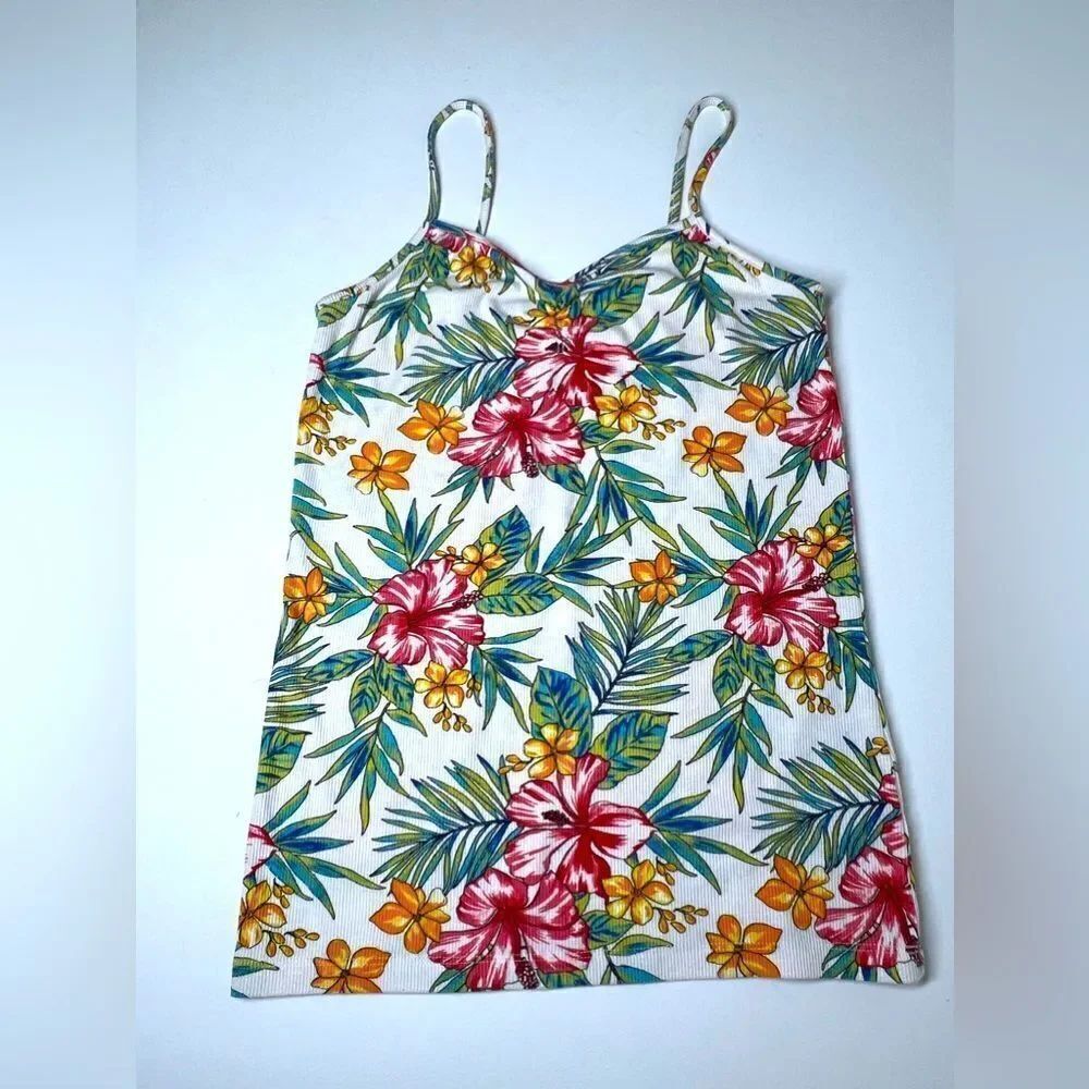 No Boundaries Women’s Bohemian Floral Tank Top Junior Size M (7-9) multicolor